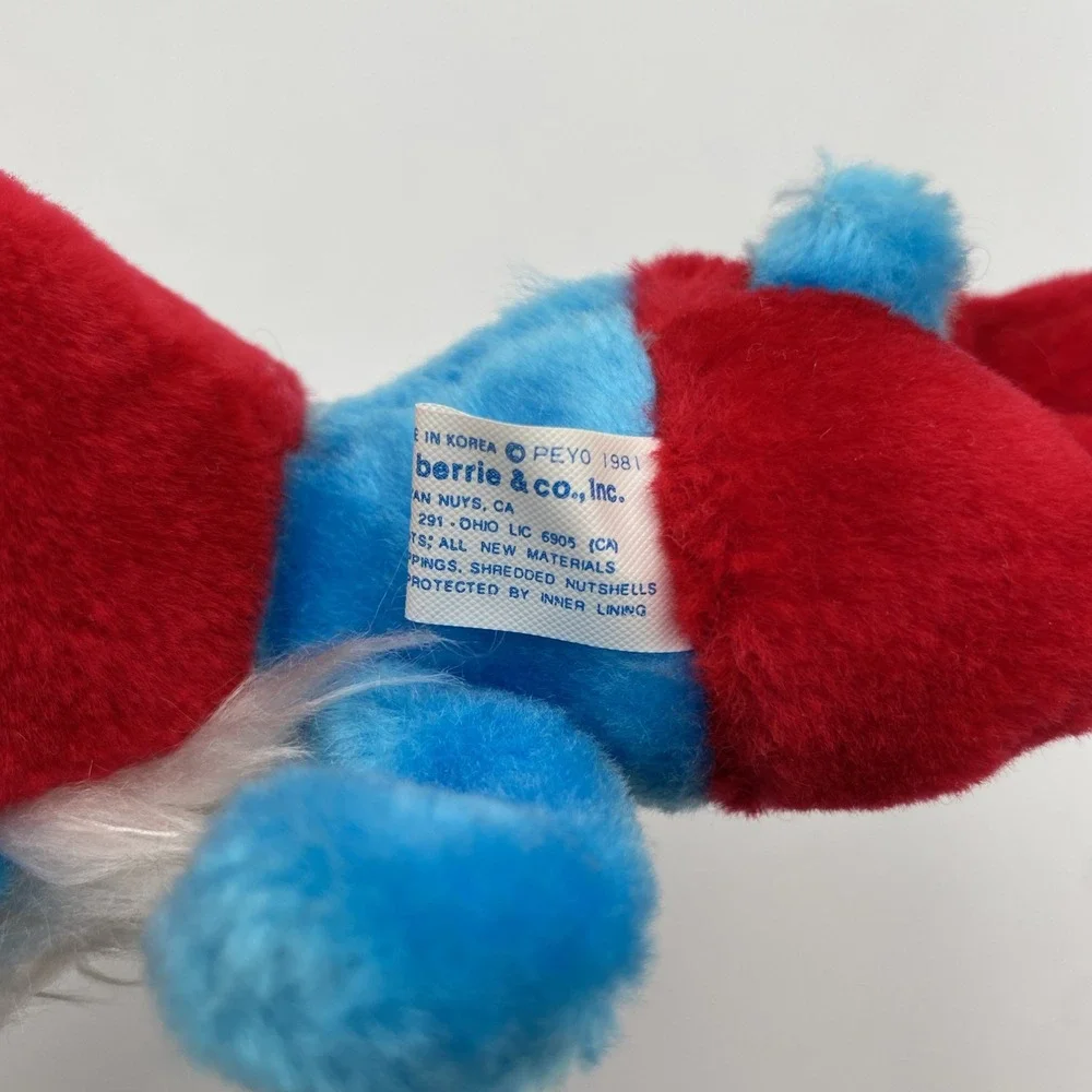 Papa Smurf Vintage 1981‎ Peyo Wallace Berrie Stuffed Animal Plush Toy 8